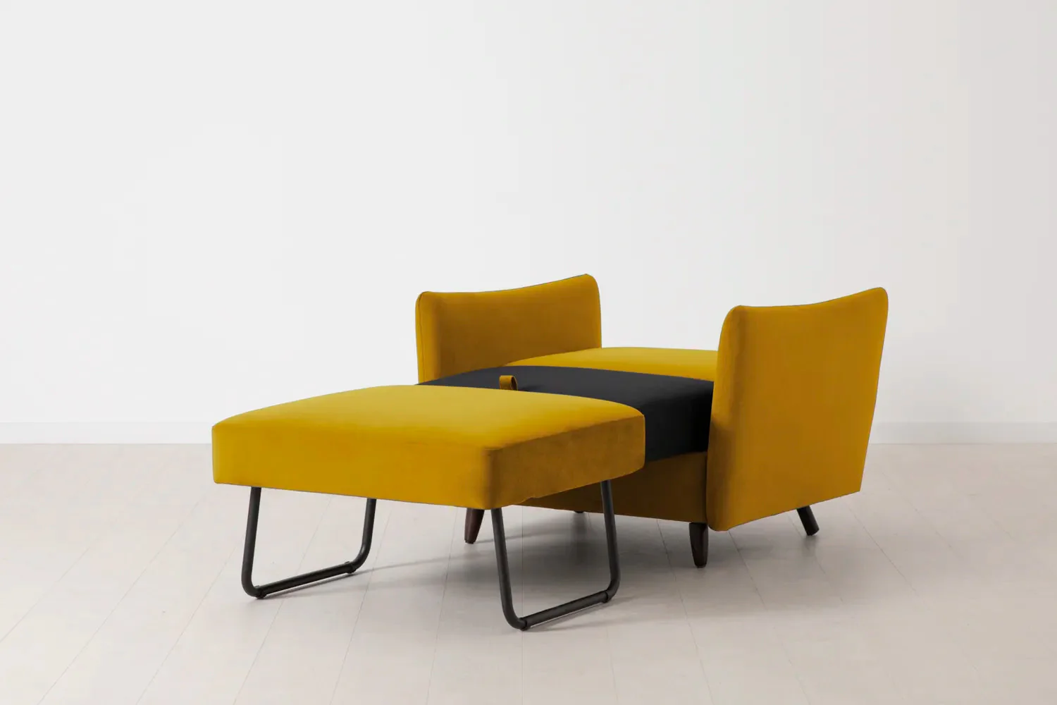 Model 08 Chair Bed Single Sofa Bed, Mustard - Image 10