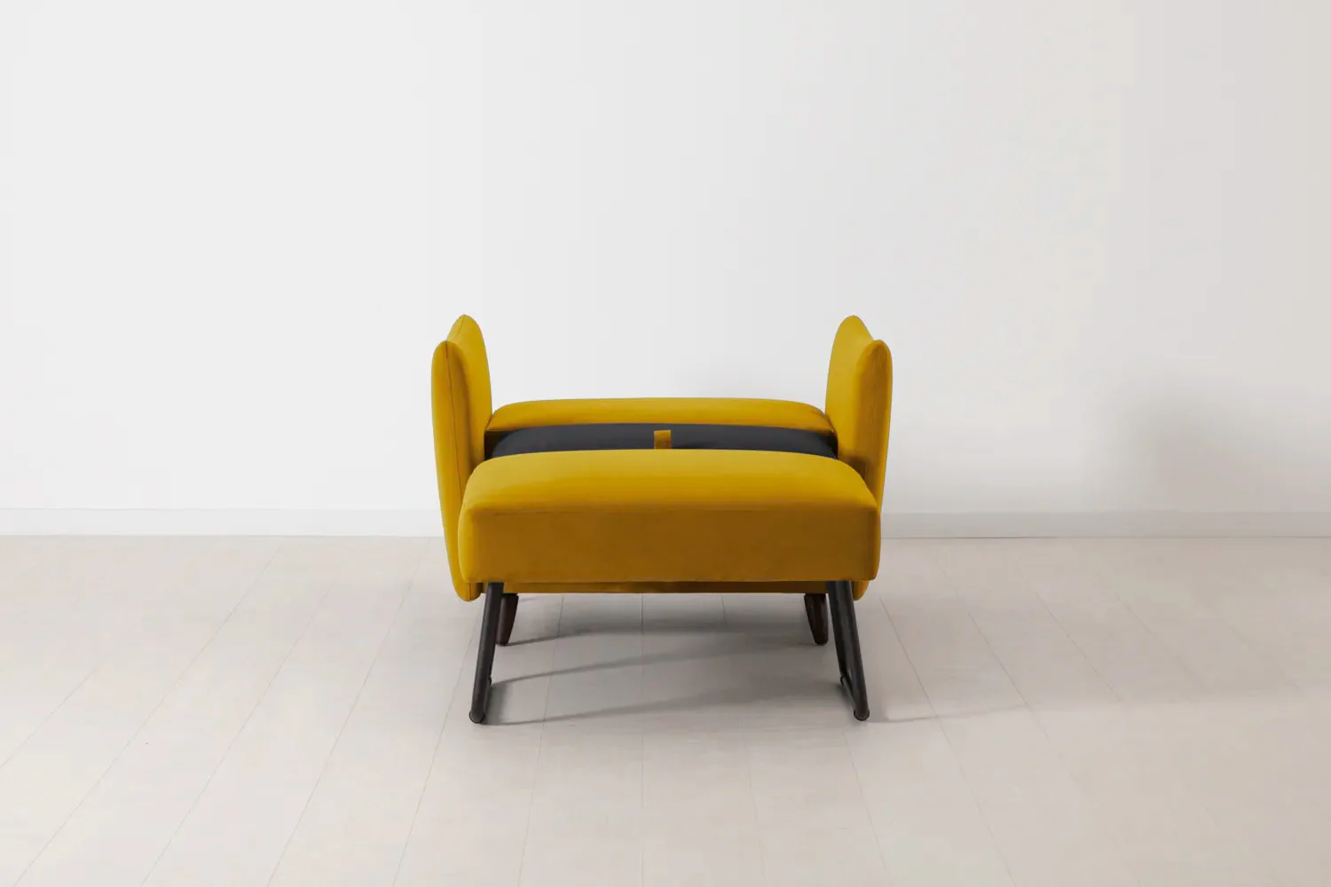 Model 08 Chair Bed Single Sofa Bed, Mustard - Image 7