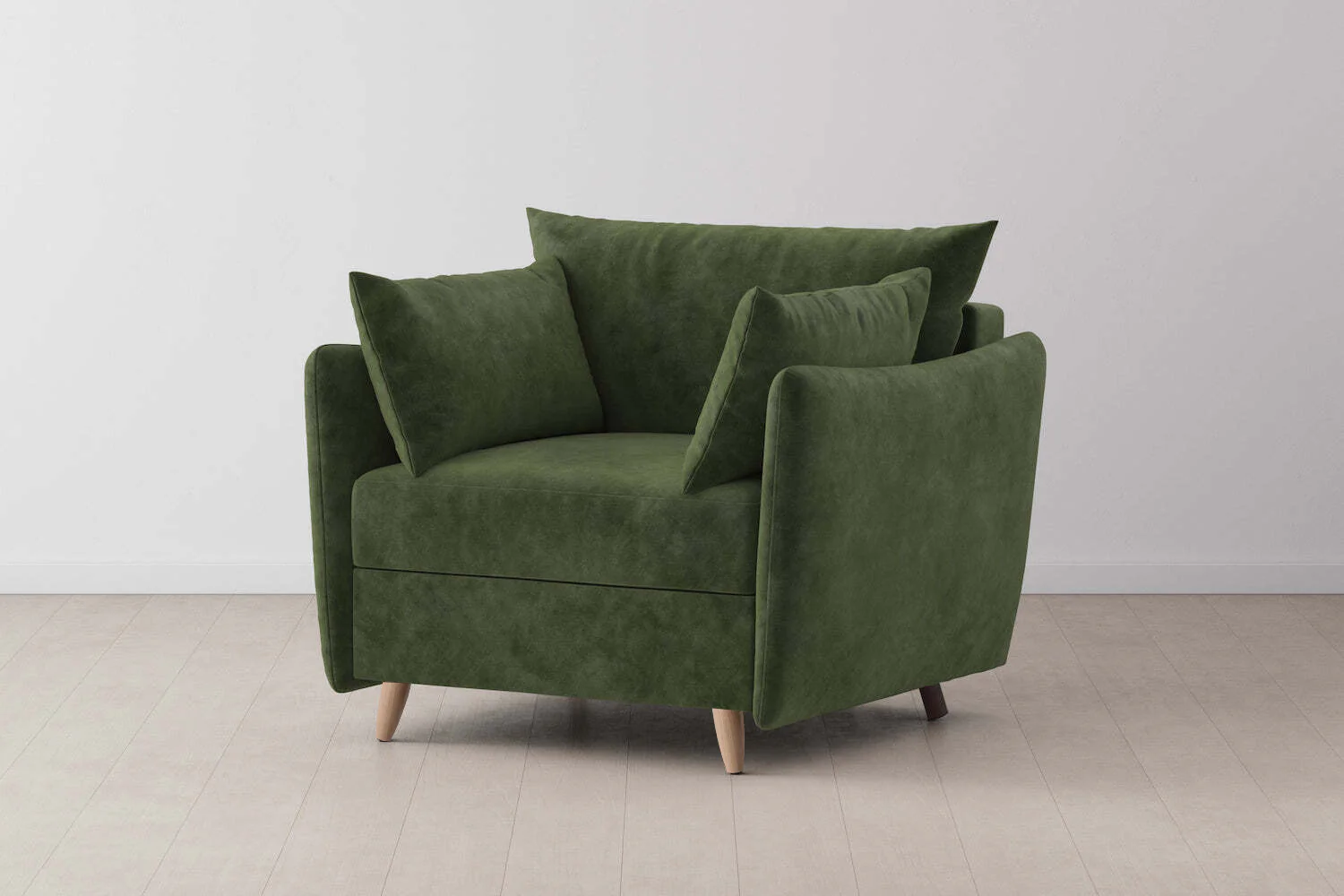 Model 08 Chair Bed Single Sofa Bed, Oak / Conifer - Image 3