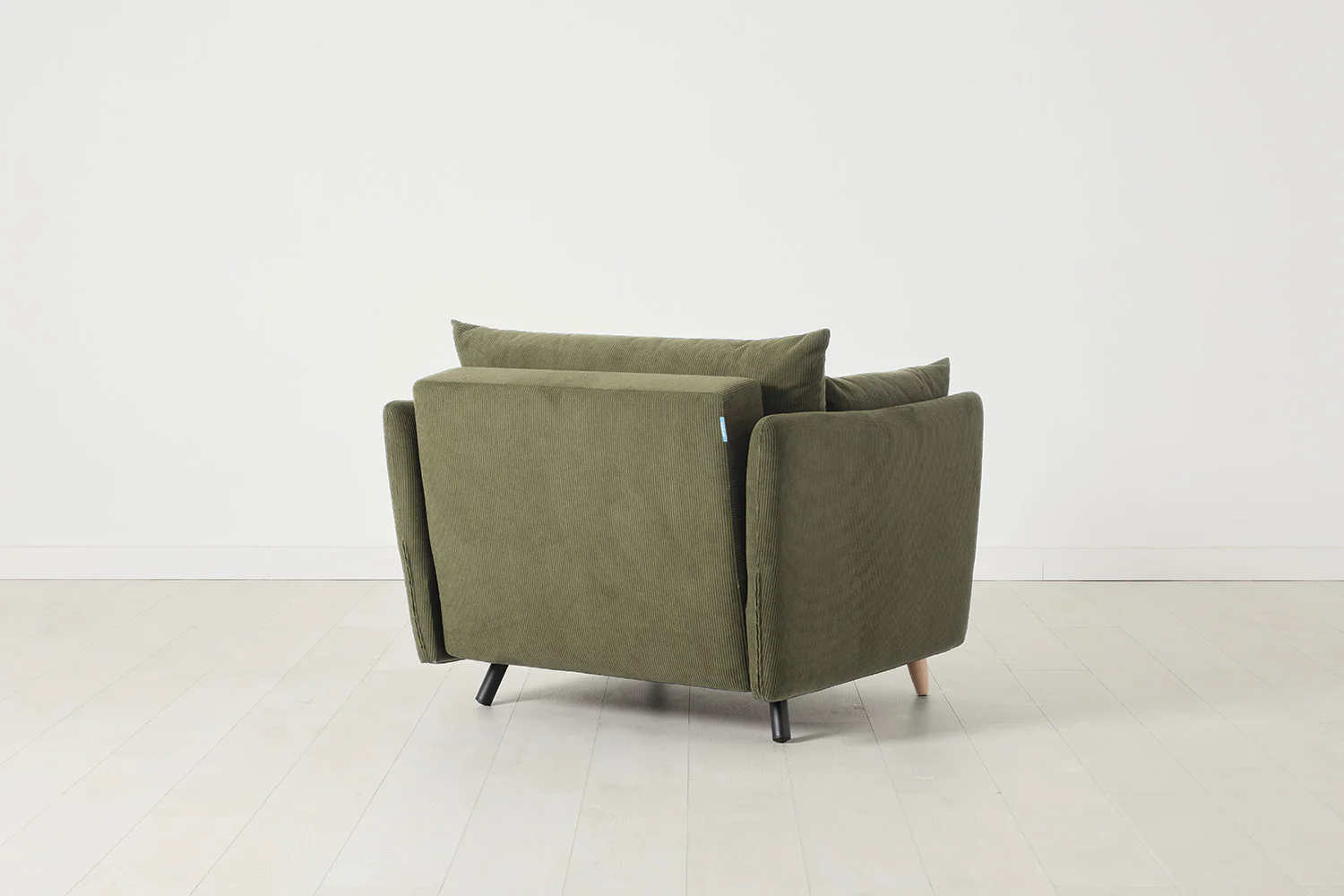 Model 08 Chair Bed Single Sofa Bed, Oak / Fennel - Image 3