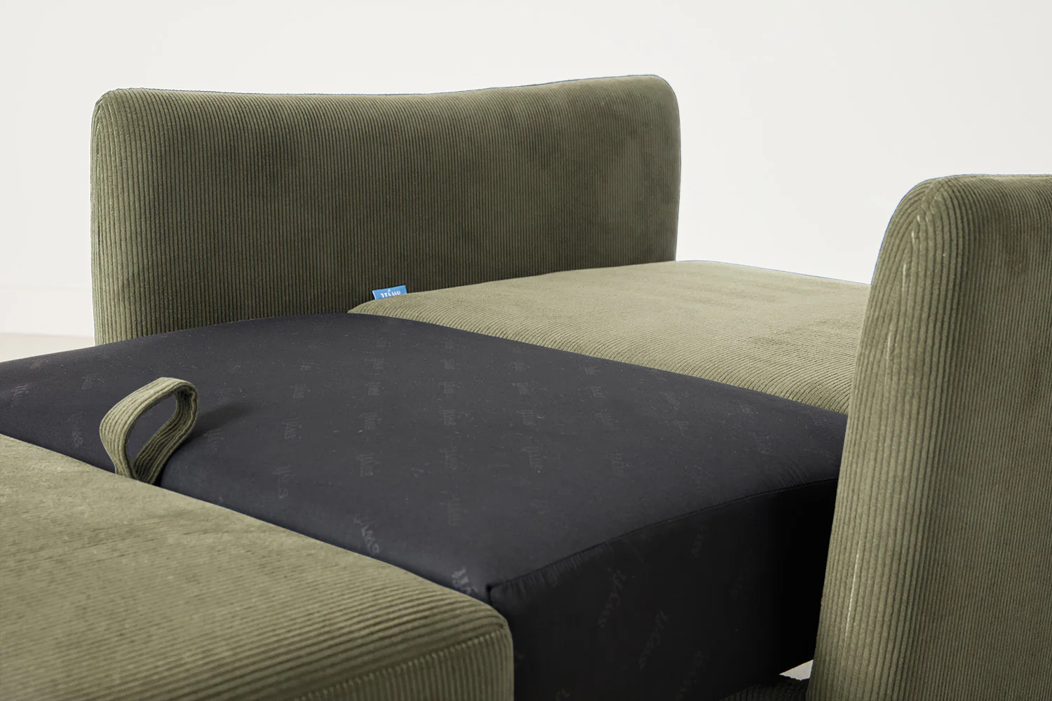 Model 08 Chair Bed Single Sofa Bed, Fennel - Image 9