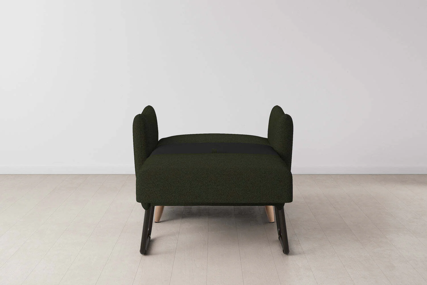 Model 08 Chair Bed Single Sofa Bed, Oak / Fern - Image 5
