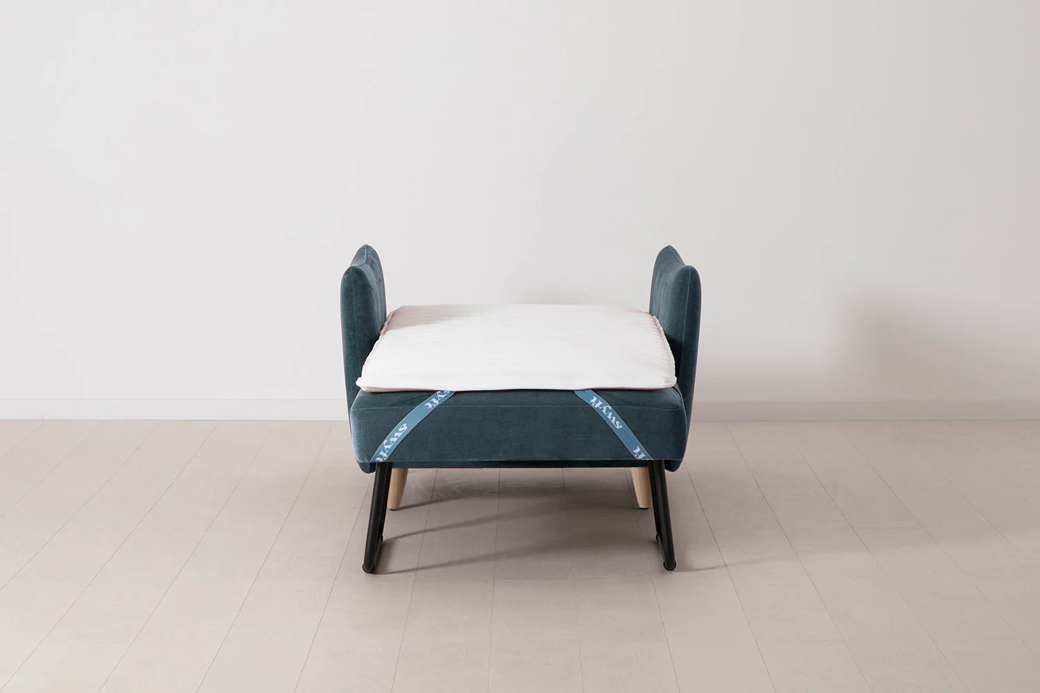 Model 08 Chair Bed Single Sofa Bed, Oak / Hydro - Image 6