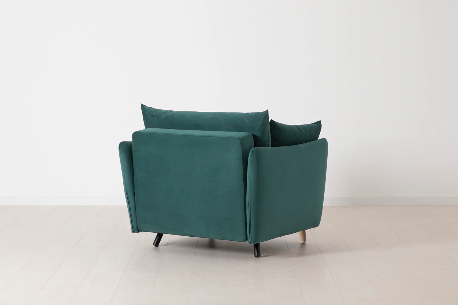 Model 08 Chair Bed Single Sofa Bed, Oak / Kingfisher - Image 4