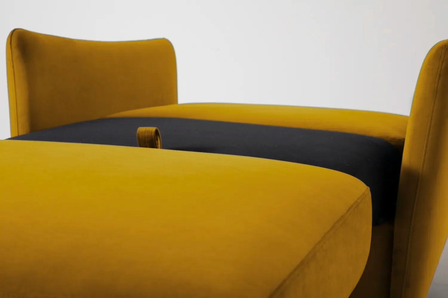 Model 08 Chair Bed Single Sofa Bed, Oak / Mustard - Image 12