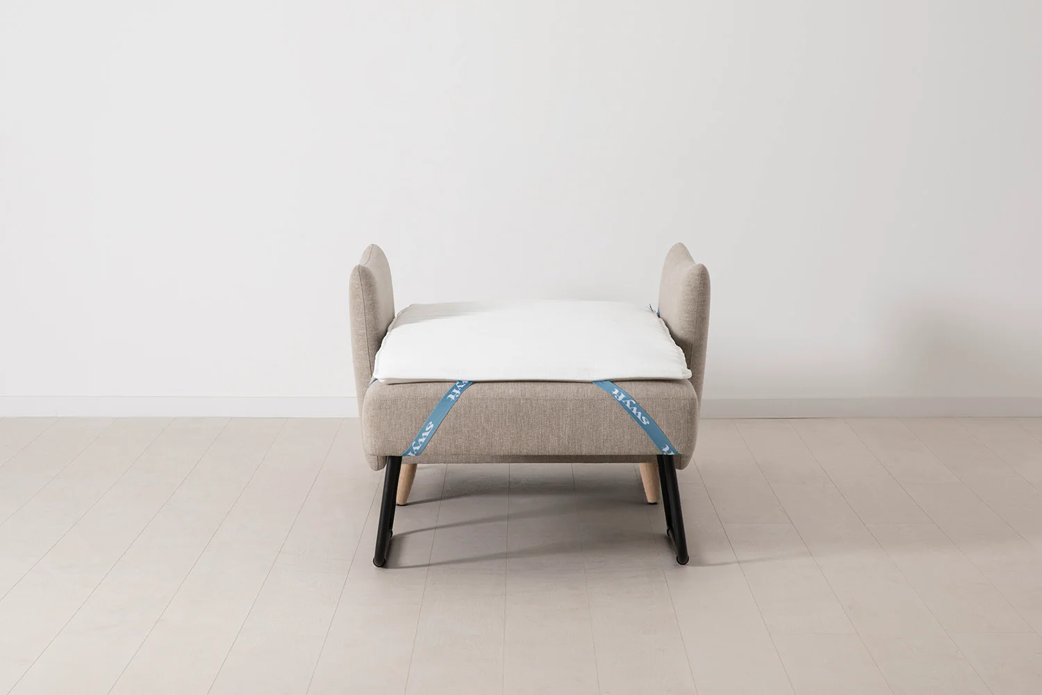 Model 08 Chair Bed Single Sofa Bed, Oak / Pumice - Image 8
