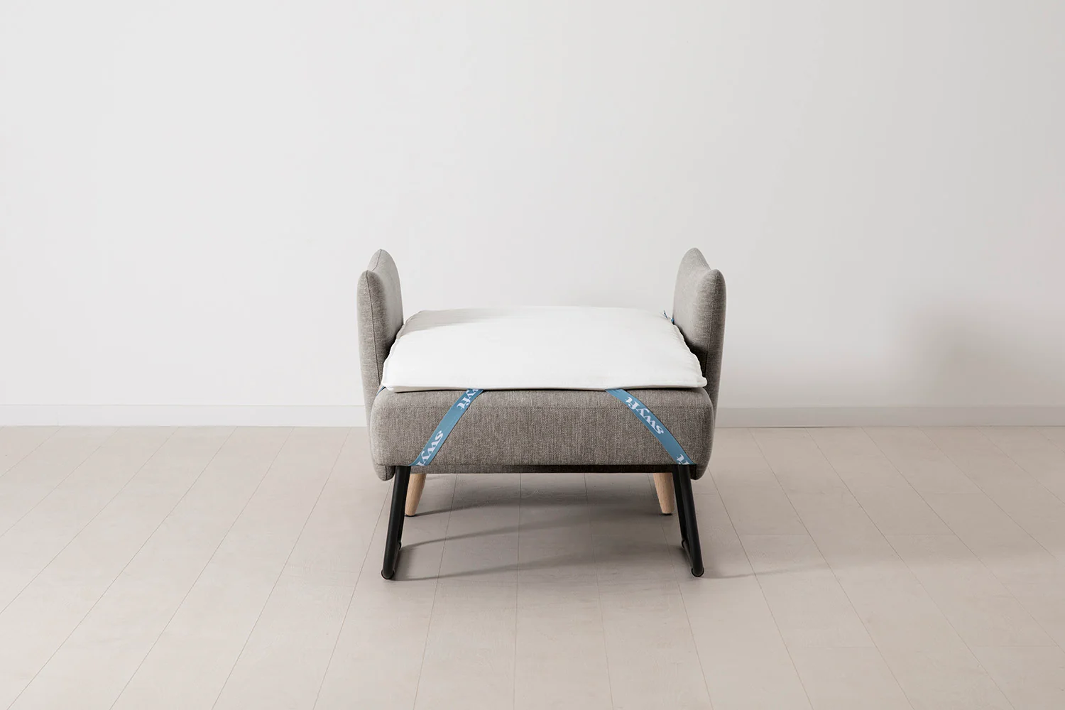 Model 08 Chair Bed Single Sofa Bed, Oak / Shadow - Image 6