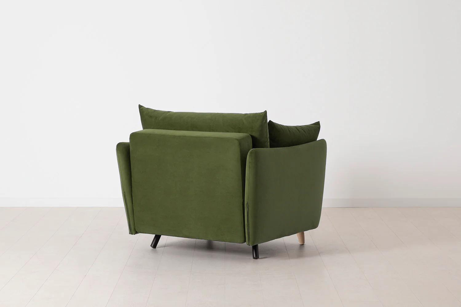 Model 08 Chair Bed Single Sofa Bed, Oak / Vine - Image 4