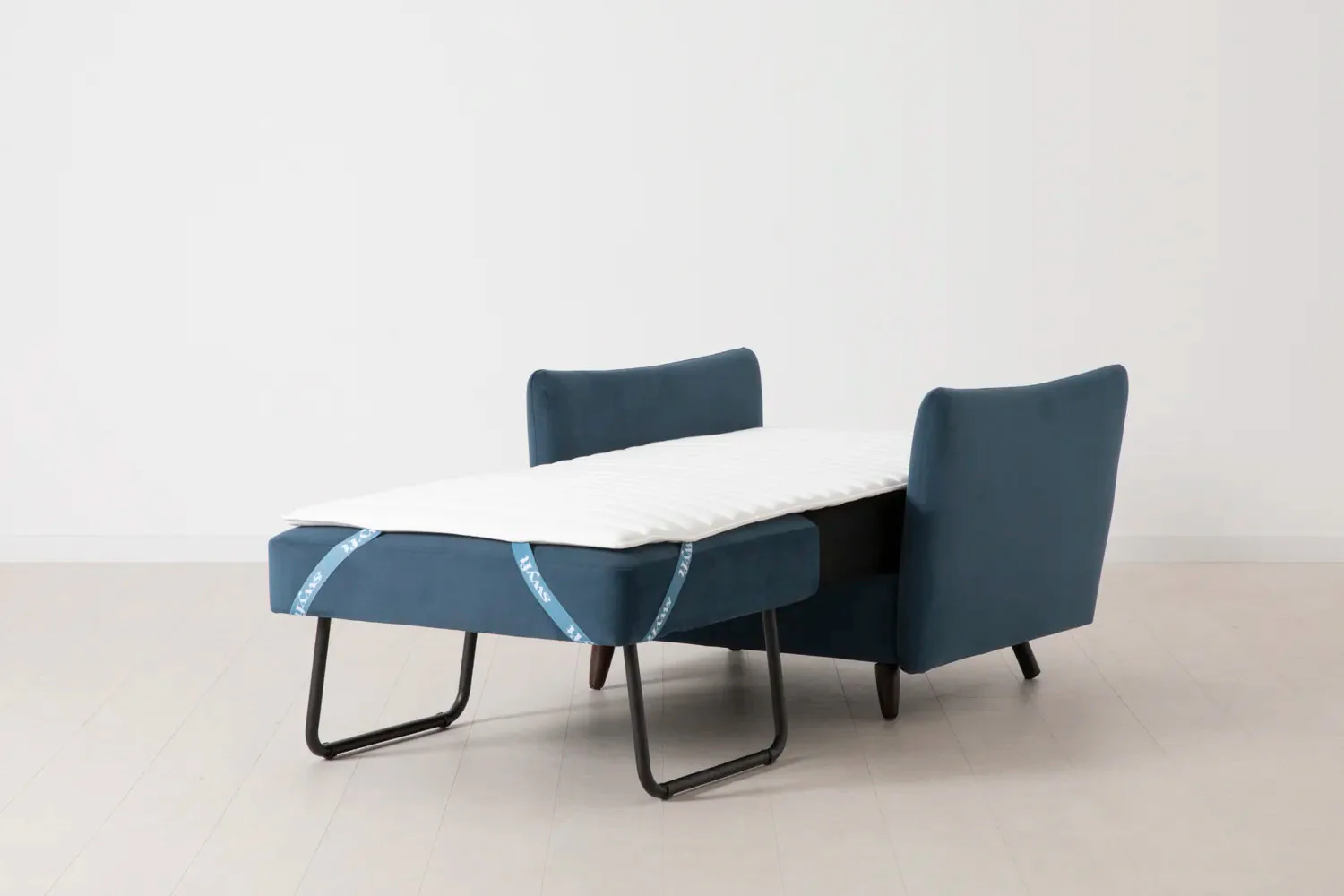 Model 08 Chair Bed Single Sofa Bed, Teal - Image 7