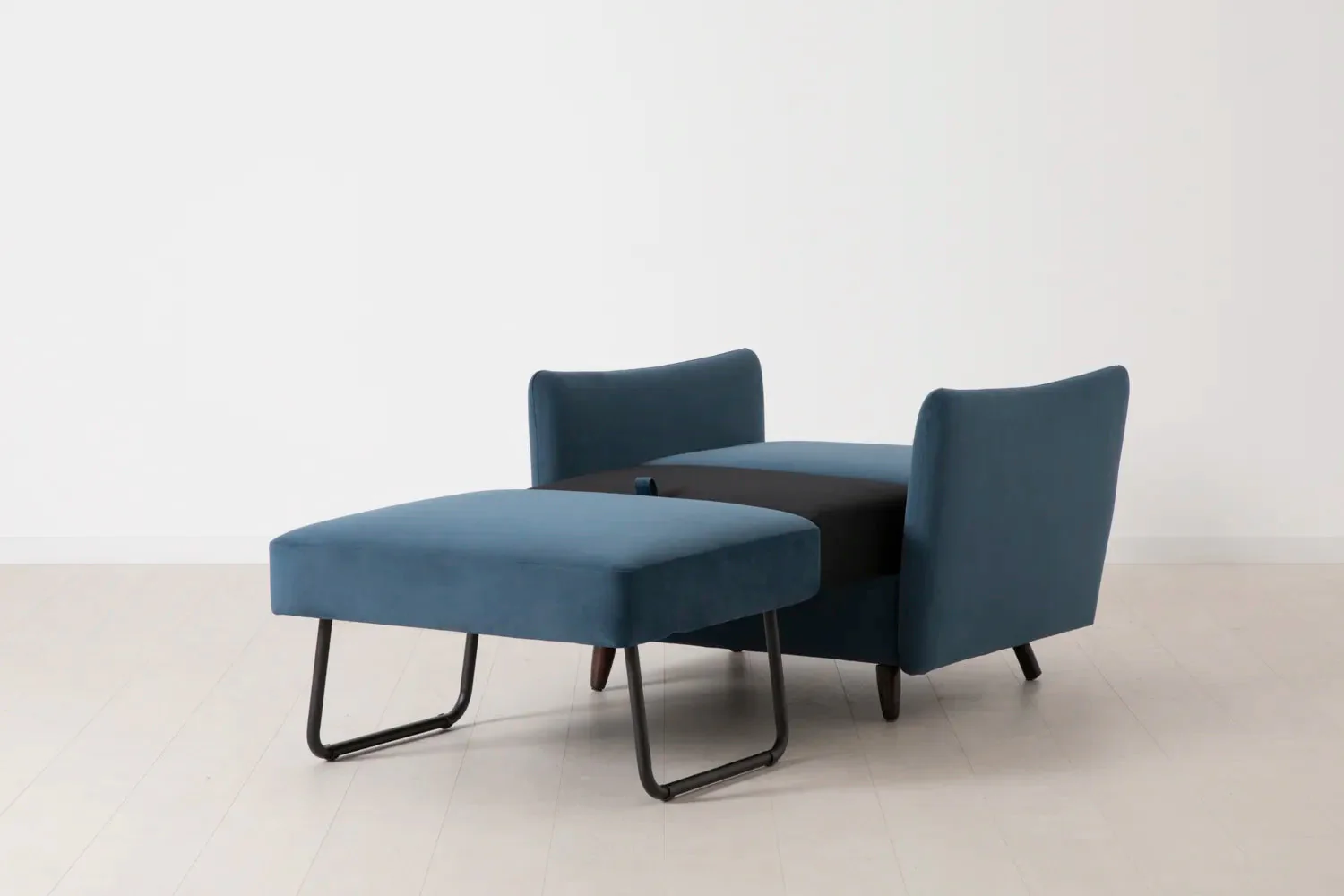 Model 08 Chair Bed Single Sofa Bed, Teal - Image 8