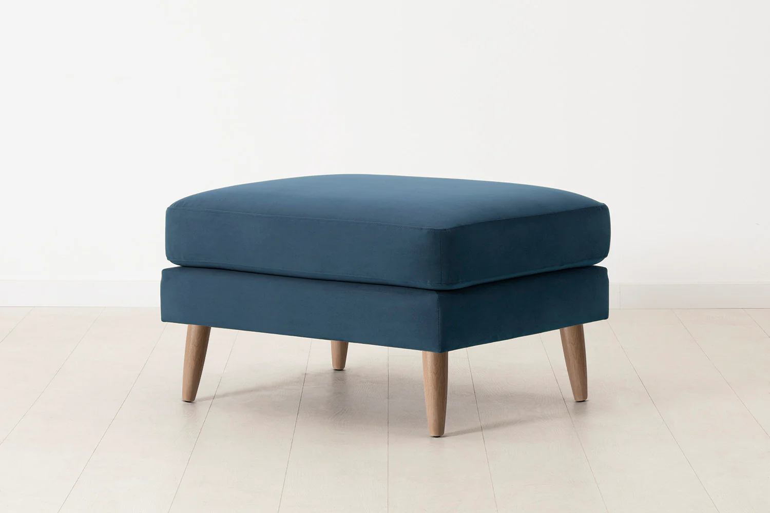 Model 08 Ottoman, Oak / Teal - Image 3