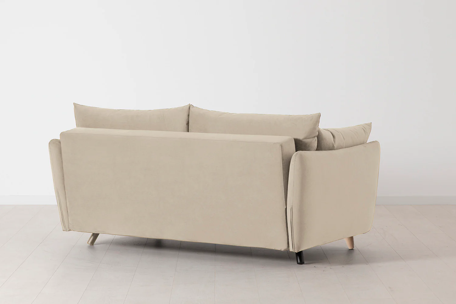 Model 08 Sofa Bed 2.5 Seater, Oak / Bone - Image 4
