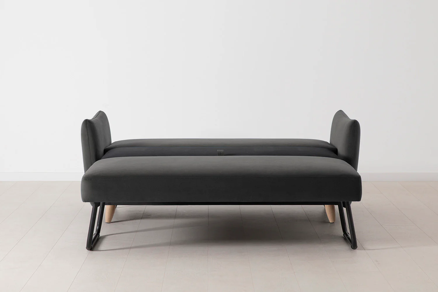 Model 08 Sofa Bed 2.5 Seater, Oak / Charcoal - Image 6