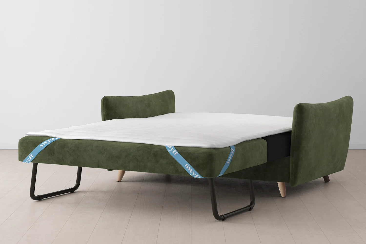 Model 08 Sofa Bed 2.5 Seater, Oak / Conifer - Image 9