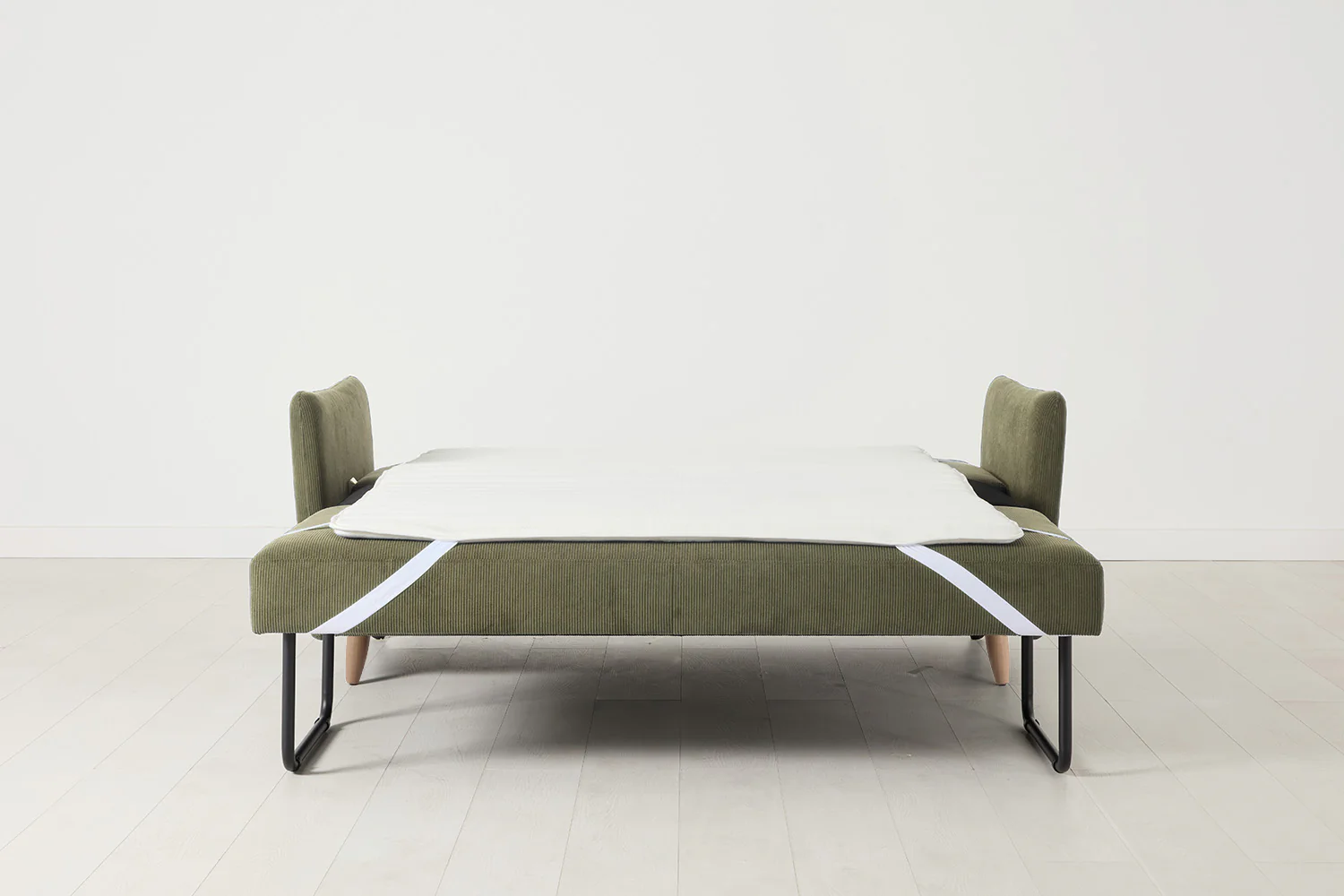 Model 08 Sofa Bed 2.5 Seater, Oak / Fennel - Image 5