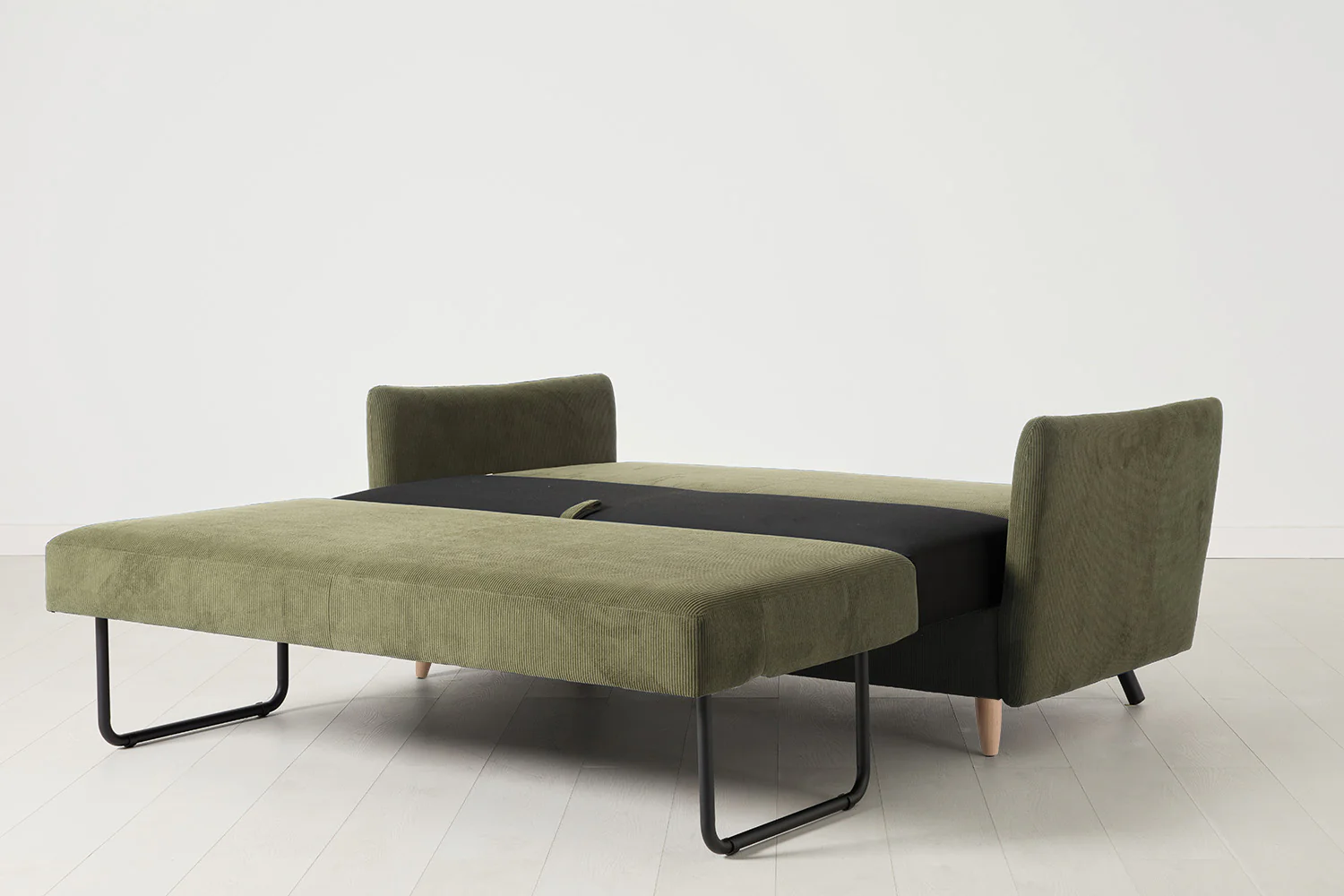 Model 08 Sofa Bed 2.5 Seater, Oak / Fennel - Image 6
