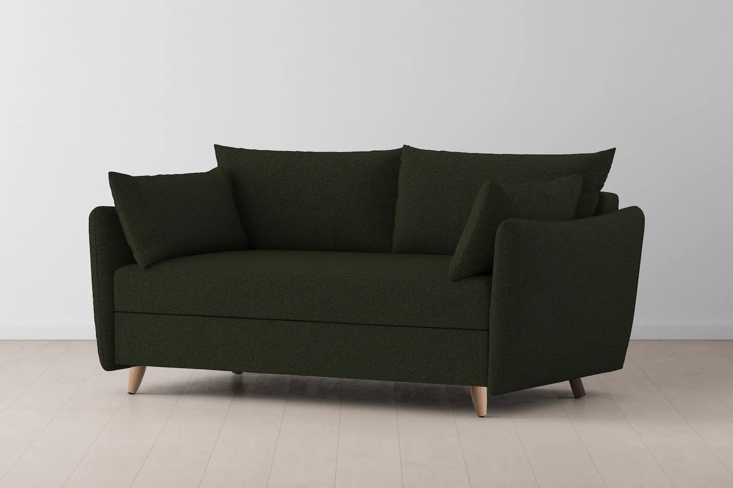Model 08 Sofa Bed 2.5 Seater, Oak / Fern - Image 3