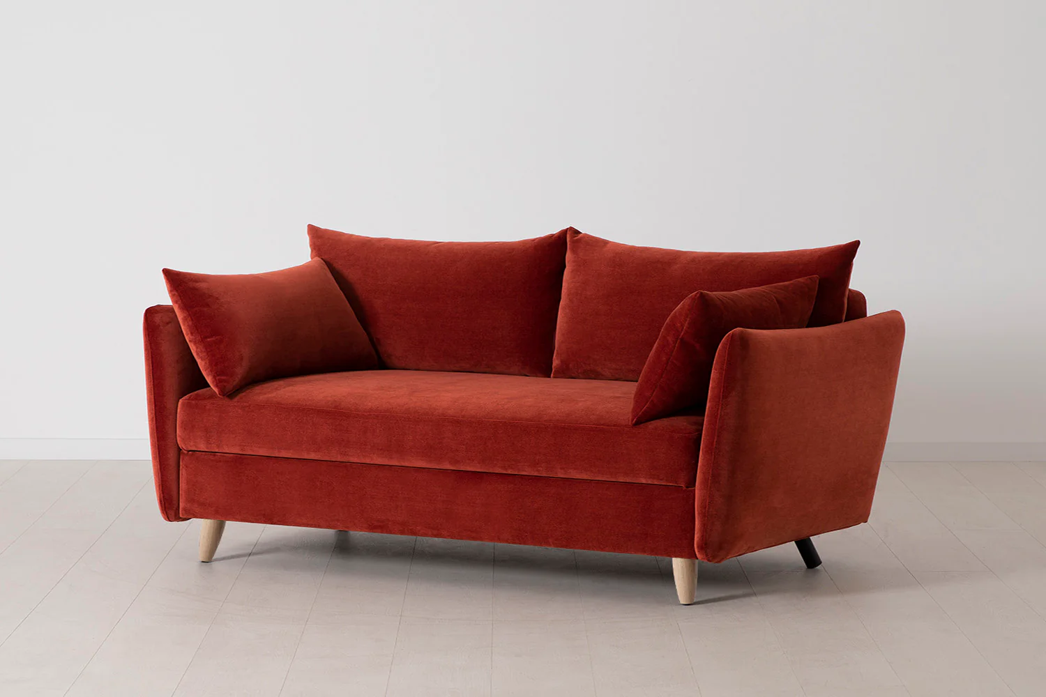 Model 08 Sofa Bed 2.5 Seater, Oak / Harissa - Image 5