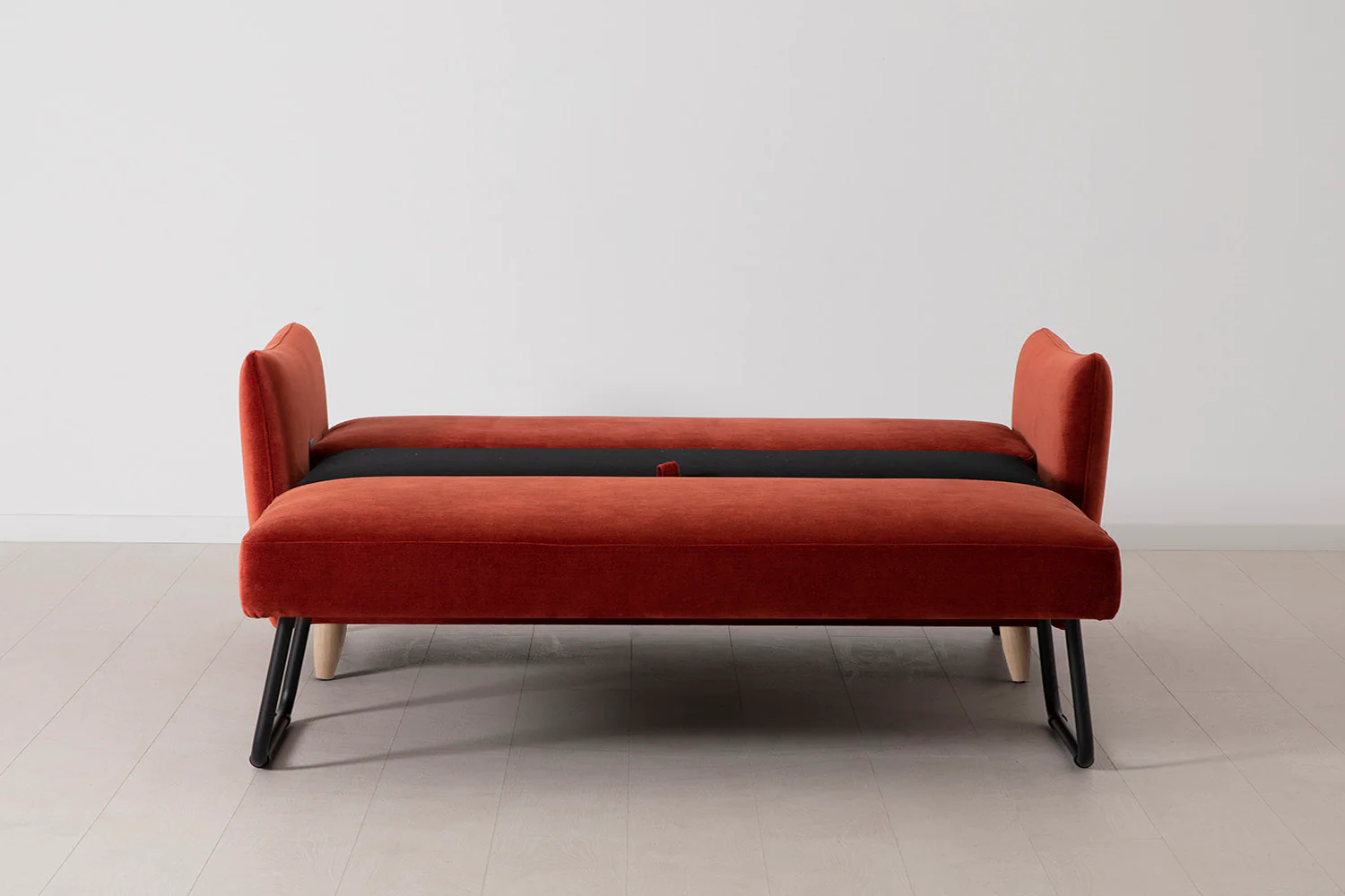 Model 08 Sofa Bed 2.5 Seater, Oak / Harissa - Image 7