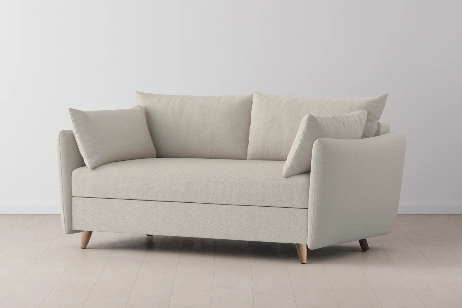 Model 08 Sofa Bed 2.5 Seater, Oak / Ivory - Image 3