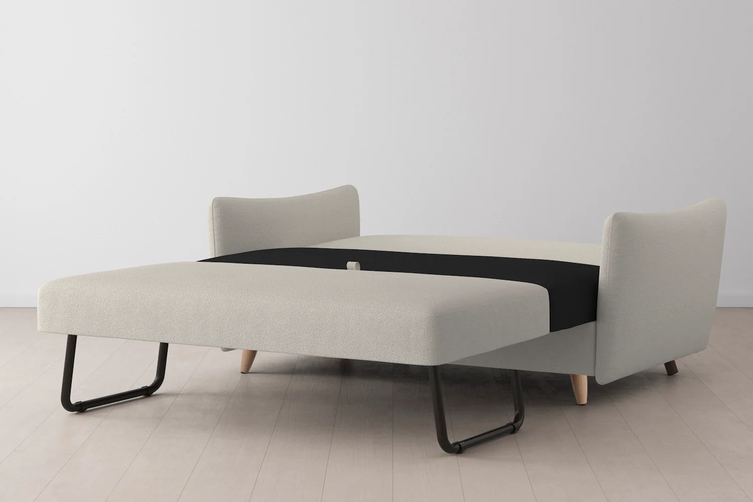 Model 08 Sofa Bed 2.5 Seater, Oak / Ivory - Image 9