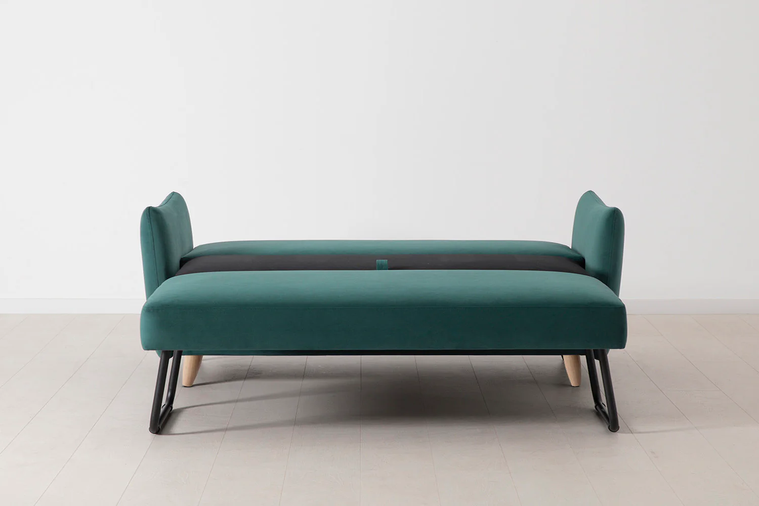 Model 08 Sofa Bed 2.5 Seater, Oak / Kingfisher - Image 7