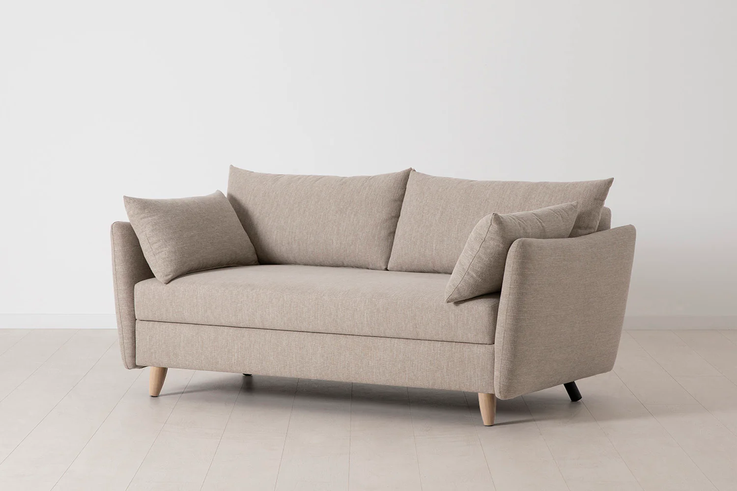 Model 08 Sofa Bed 2.5 Seater, Oak / Pumice - Image 4