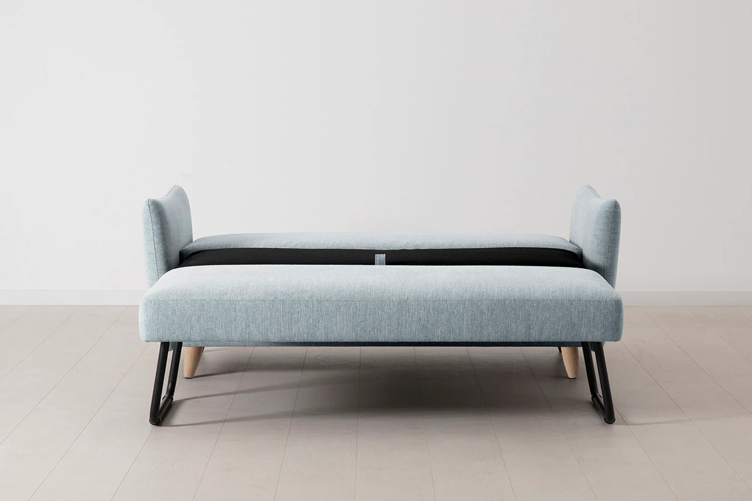 Model 08 Sofa Bed 2.5 Seater, Oak / Seaglass - Image 6