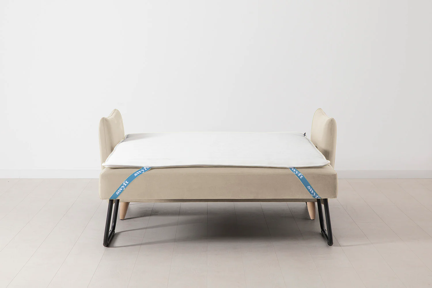 Model 08 Sofa Bed 2 Seater, Oak / Bone - Image 6