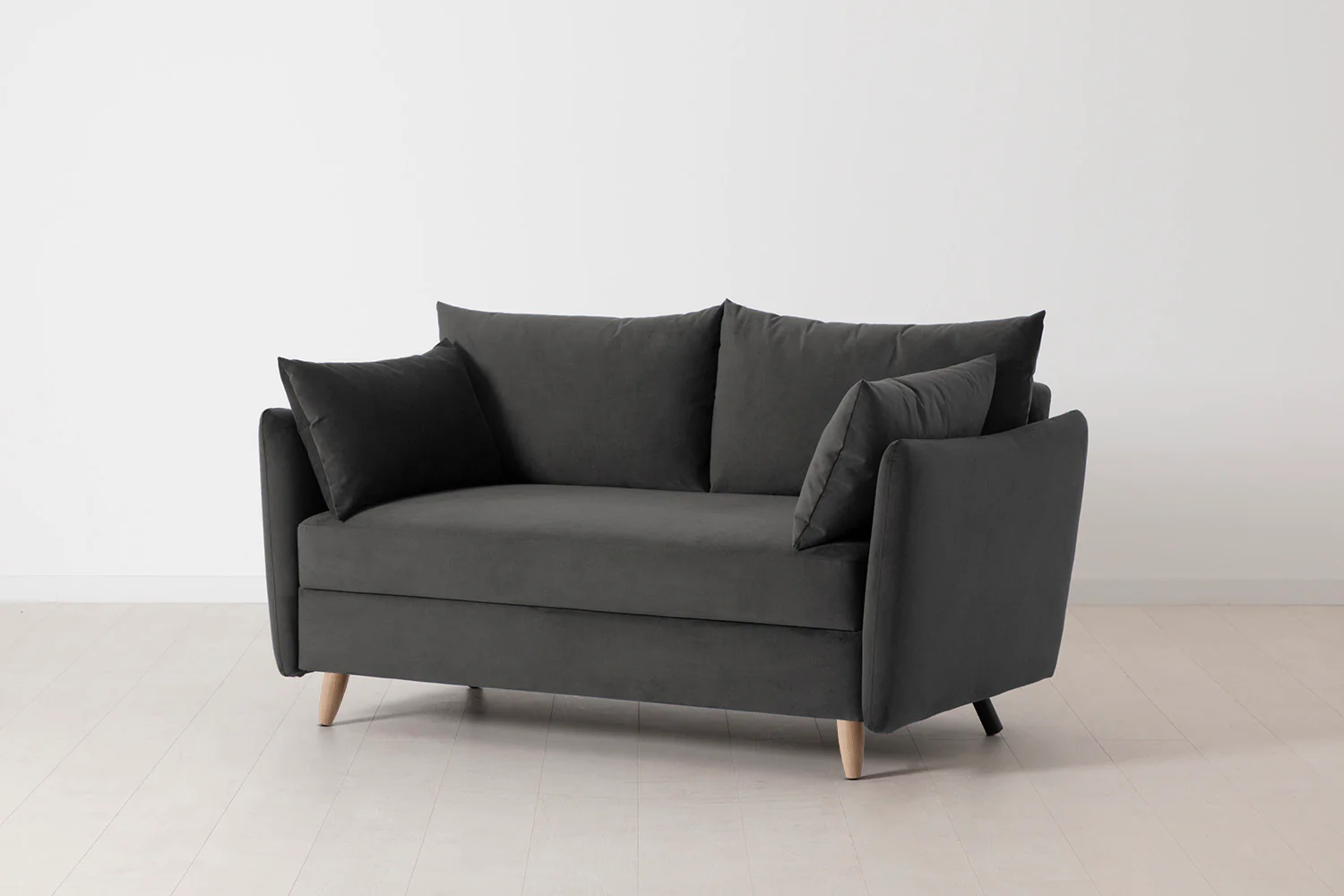 Model 08 Sofa Bed 2 Seater, Oak / Charcoal - Image 3