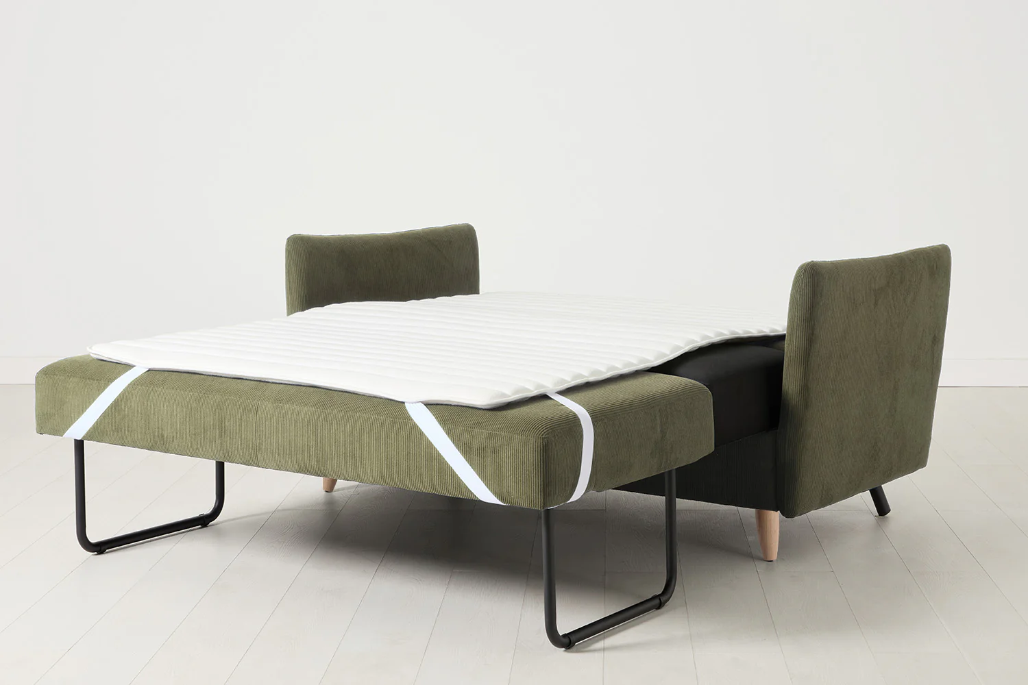 Model 08 Sofa Bed 2 Seater, Oak / Fennel - Image 7