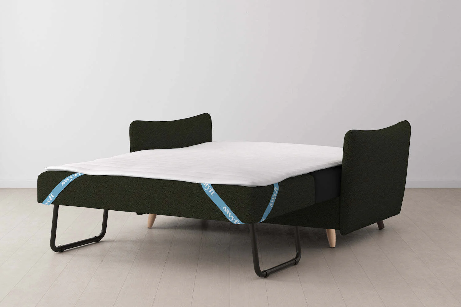 Model 08 Sofa Bed 2 Seater, Oak / Fern - Image 9