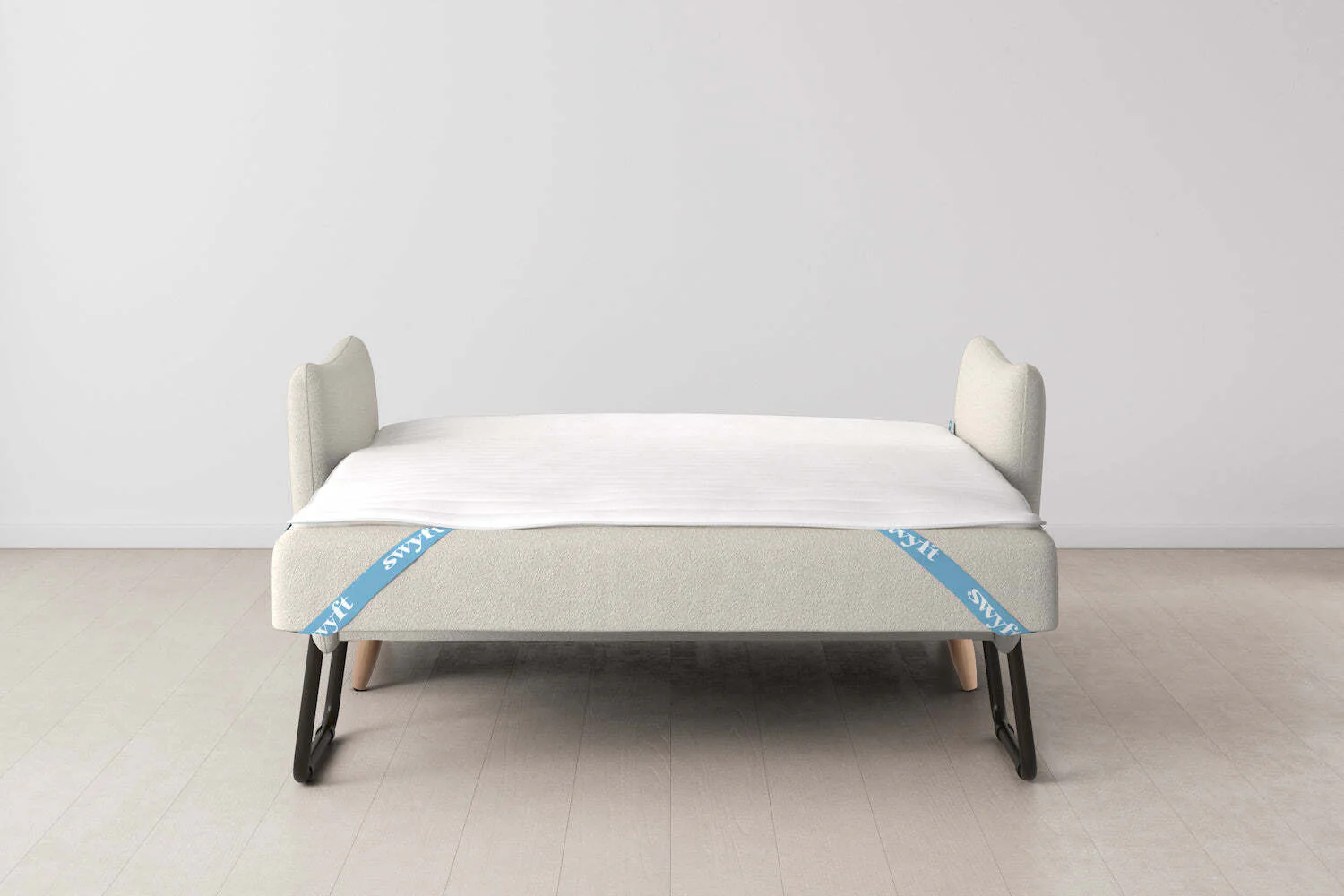Model 08 Sofa Bed 2 Seater, Oak / Ivory - Image 7