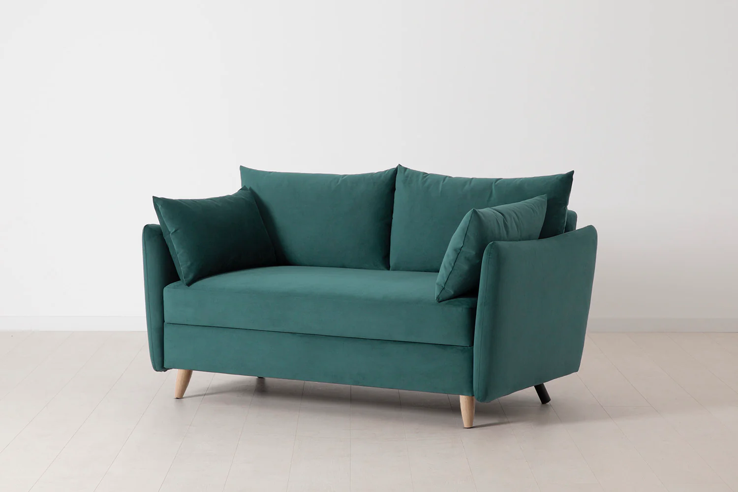 Model 08 Sofa Bed 2 Seater, Oak / Kingfisher - Image 4