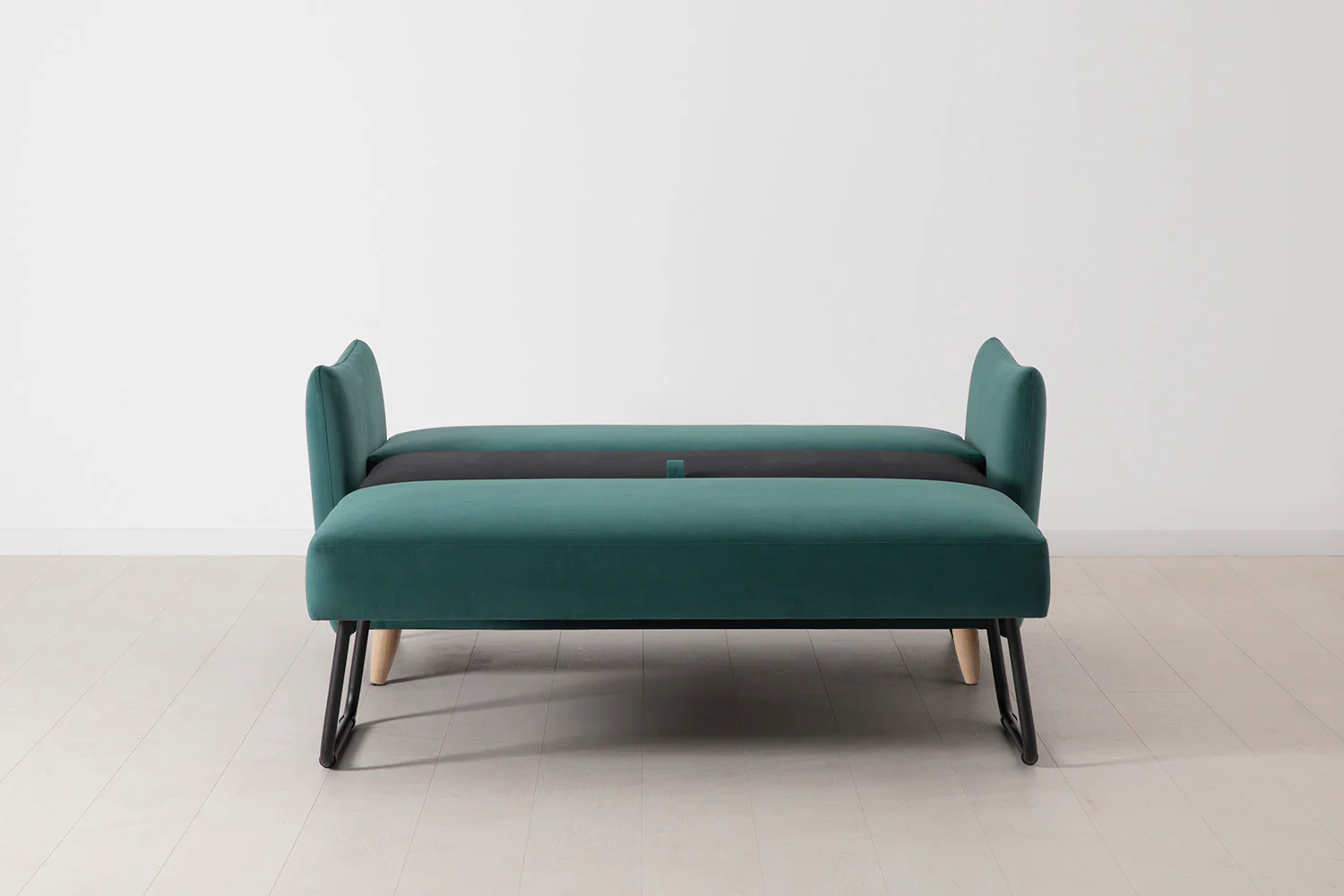 Model 08 Sofa Bed 2 Seater, Oak / Kingfisher - Image 6
