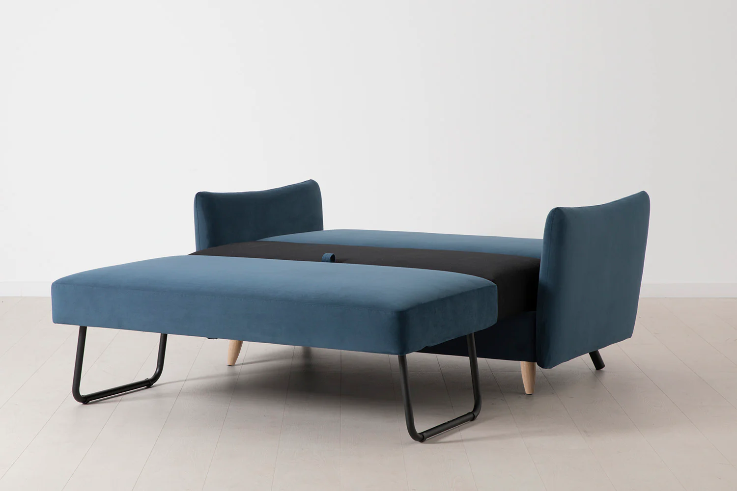 Model 08 Sofa Bed 2 Seater, Oak / Teal - Image 10