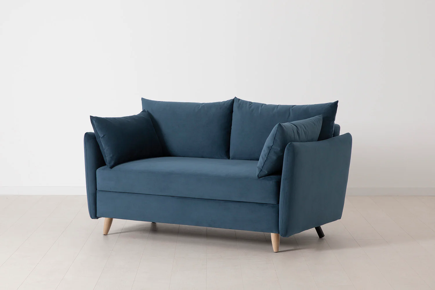 Model 08 Sofa Bed 2 Seater, Oak / Teal - Image 5