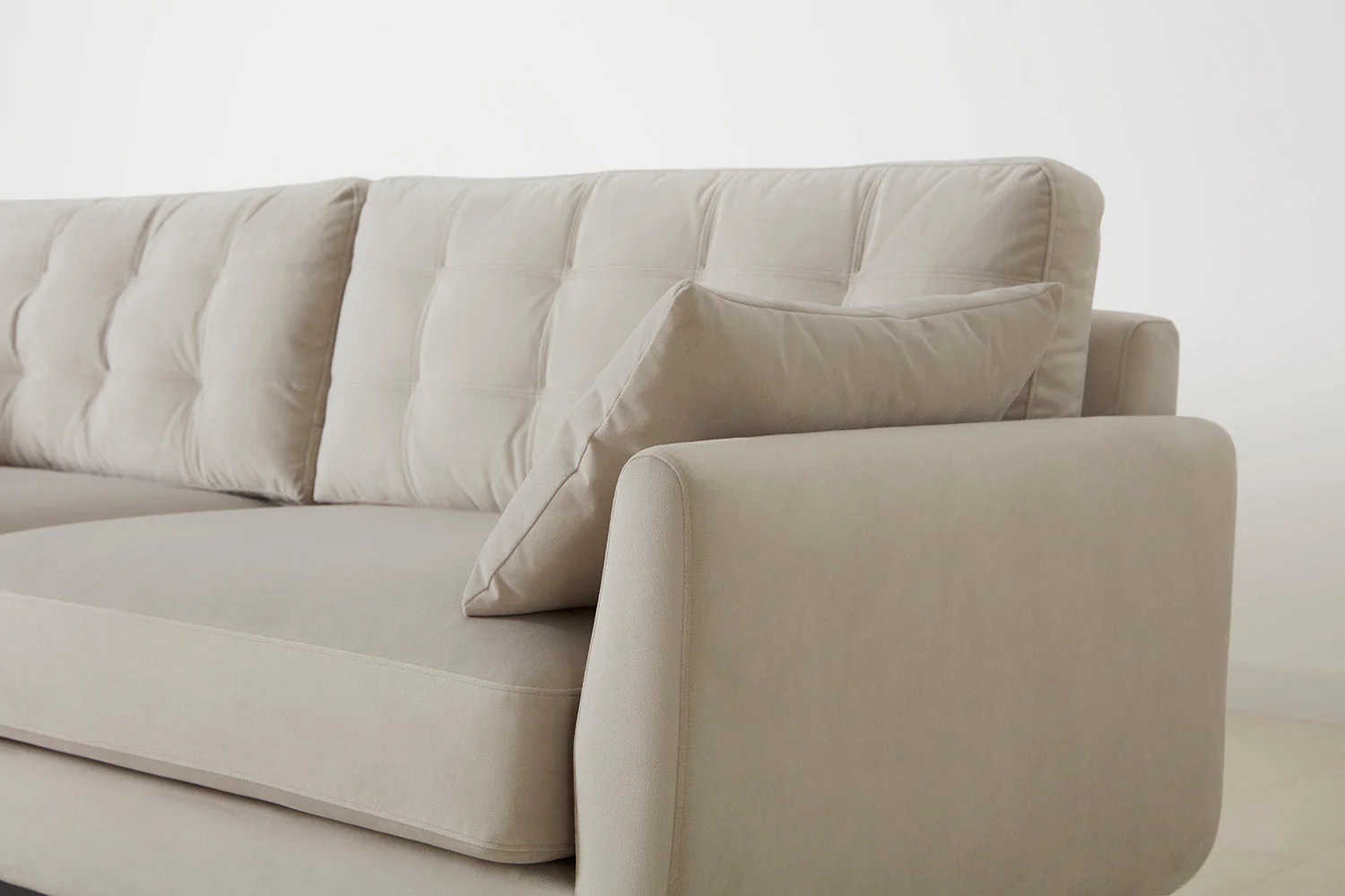 Model 10 2-Seater Sofa with Ottoman, Bone - Image 5