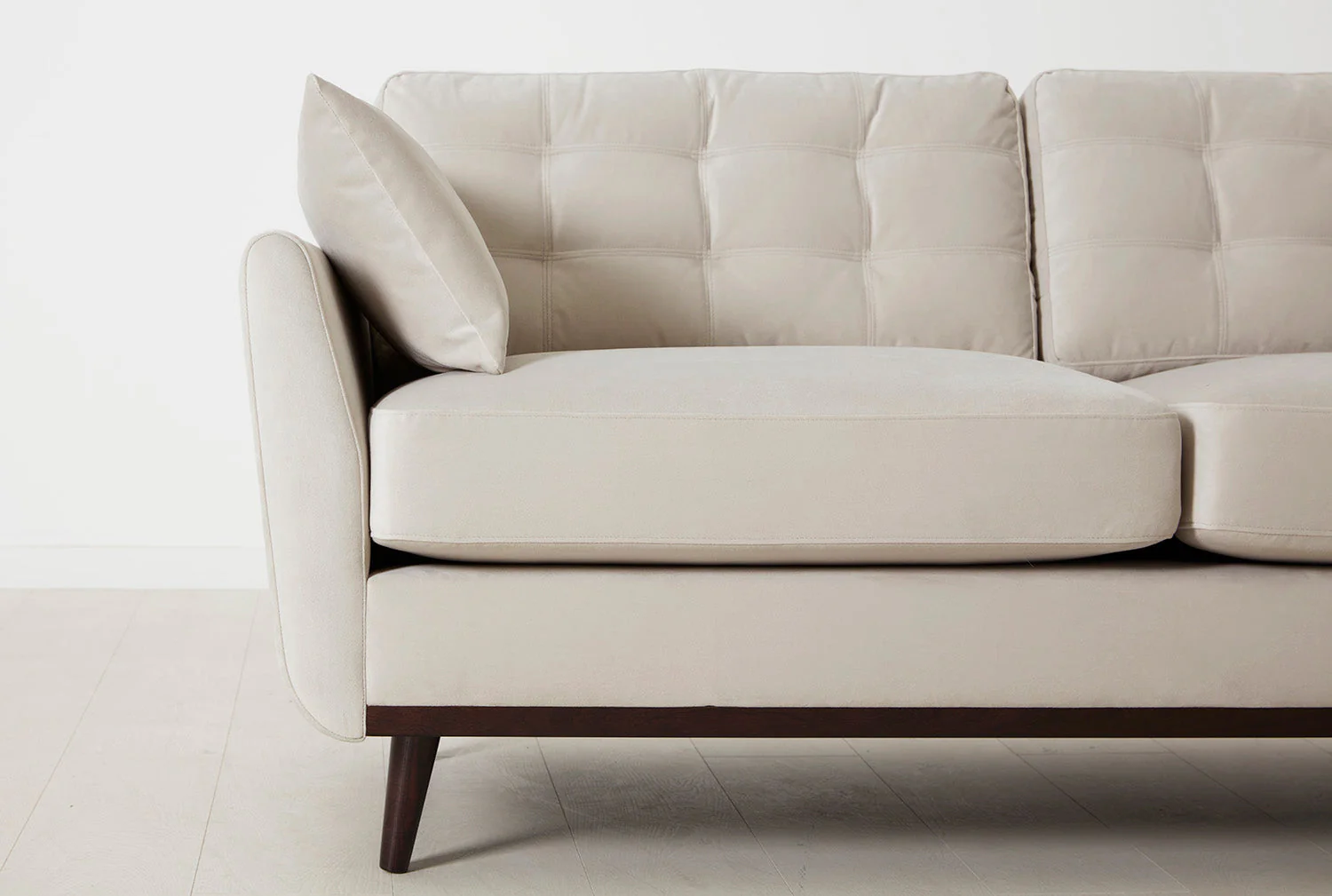 Model 10 2-Seater Sofa with Ottoman, Bone - Image 6