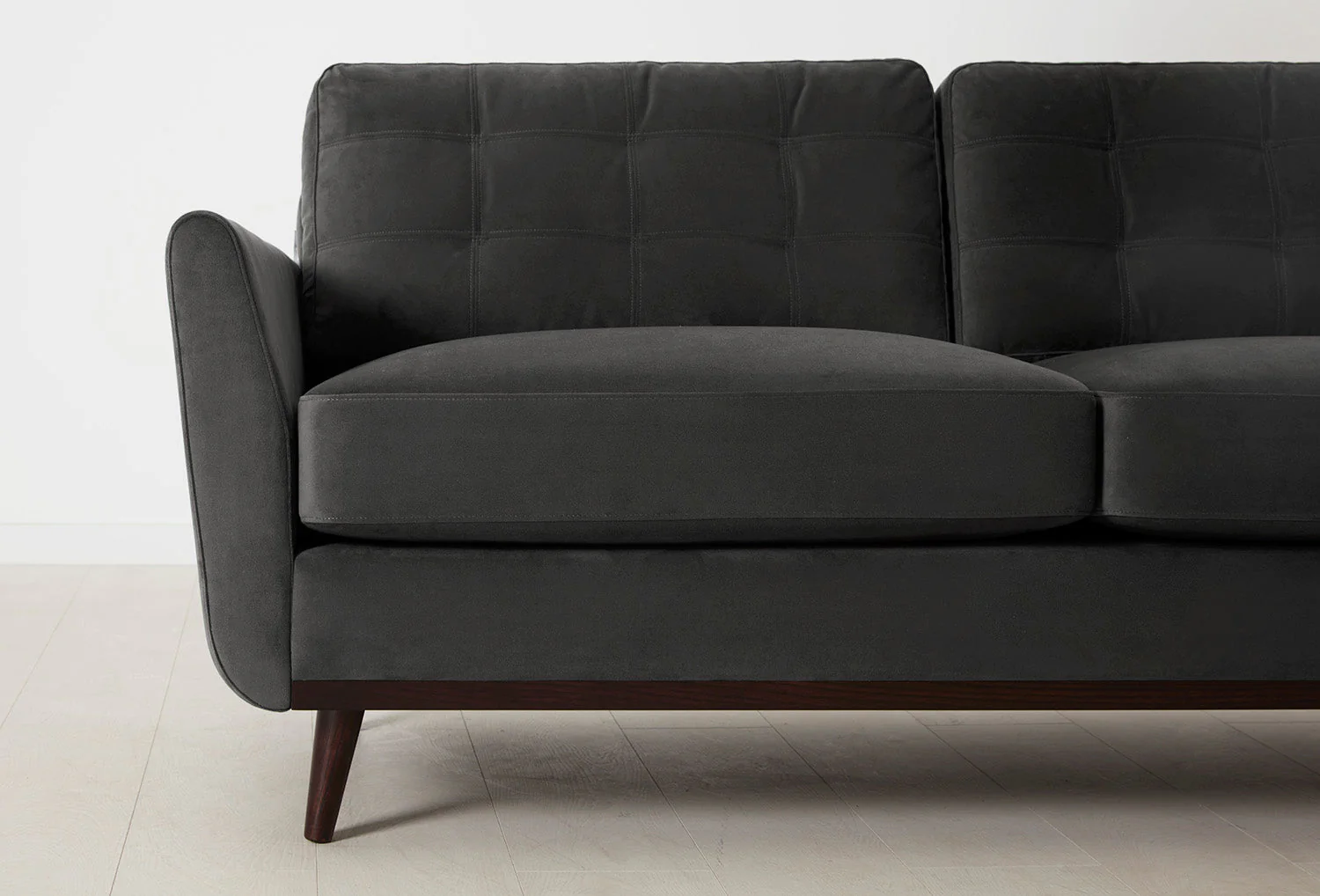 Model 10 2-Seater Sofa with Ottoman, Charcoal - Image 4