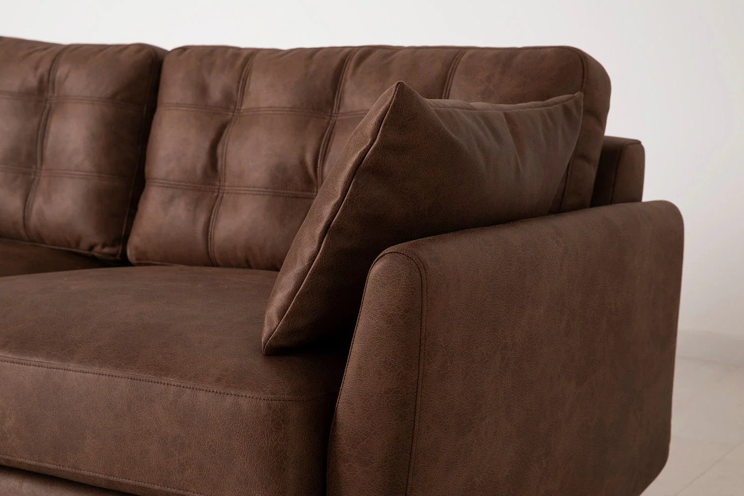 Model 10 2-Seater Sofa with Ottoman, Chestnut - Image 4