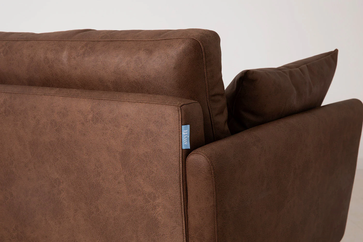 Model 10 2-Seater Sofa with Ottoman, Chestnut - Image 6