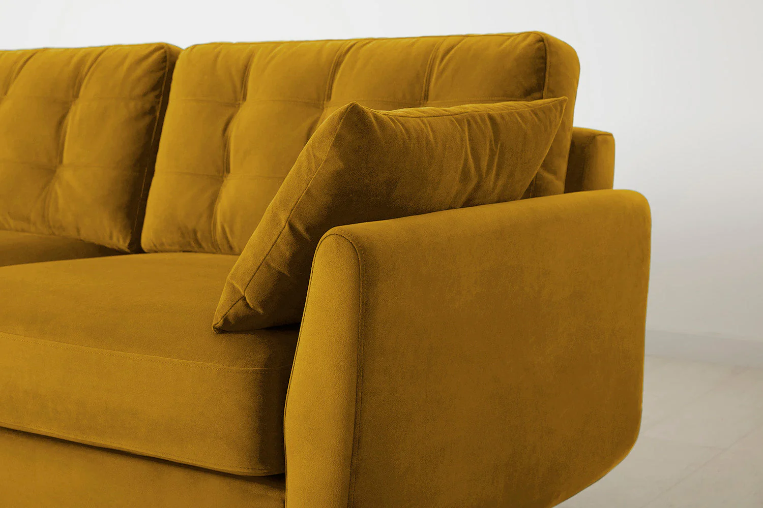 Model 10 2-Seater Sofa with Ottoman, Mustard - Image 5