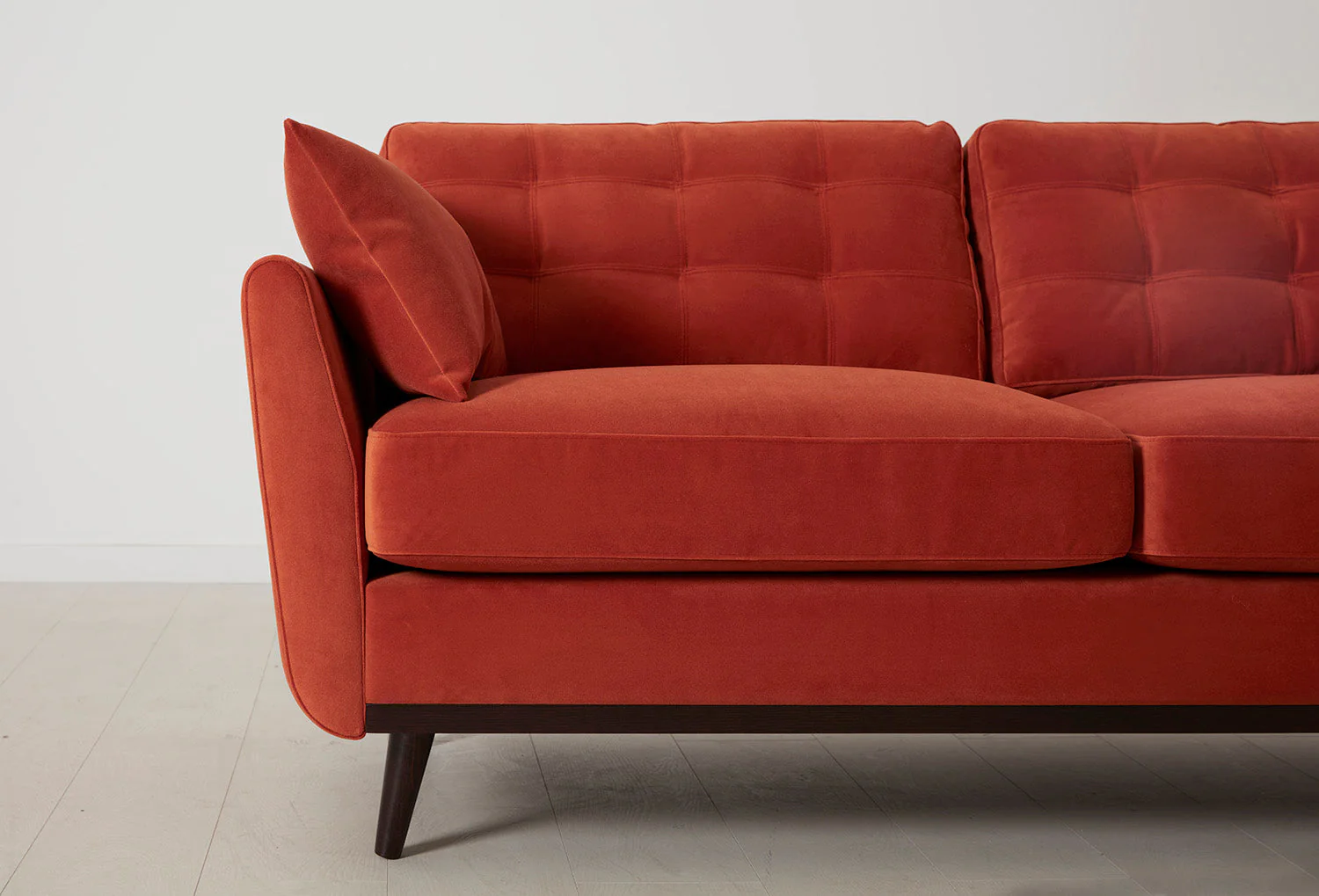 Model 10 2-Seater Sofa with Ottoman, Paprika - Image 4