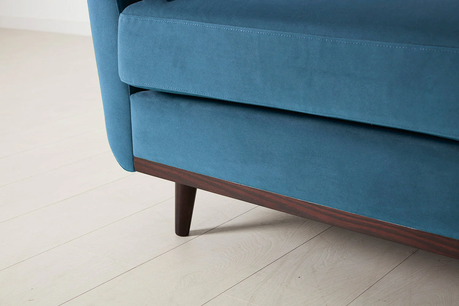 Model 10 2-Seater Sofa with Ottoman, Teal - Image 8