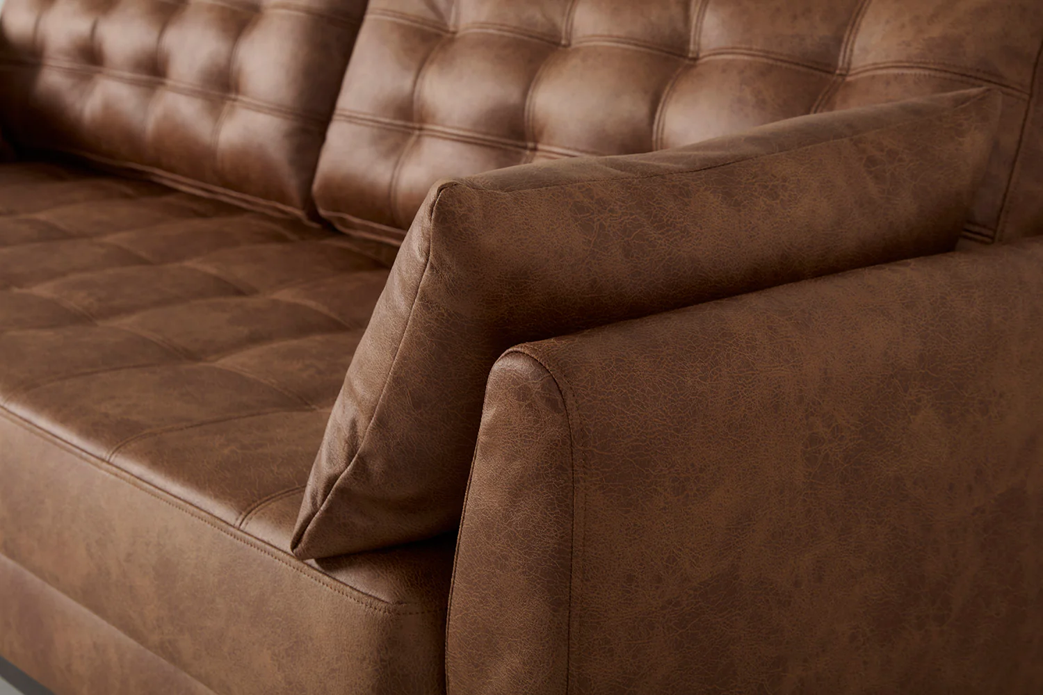 Model 10 Sofa Bed 3 Seater, Chestnut - Image 13
