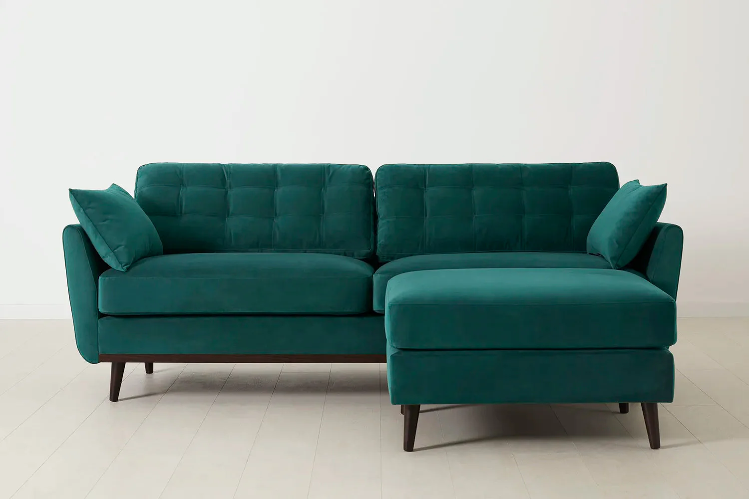 Model 10 3-Seater Sofa with Ottoman, Kingfisher