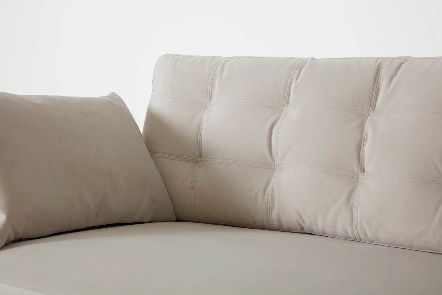 Model 10 3-Seater Sofa with Ottoman, Bone - Image 4
