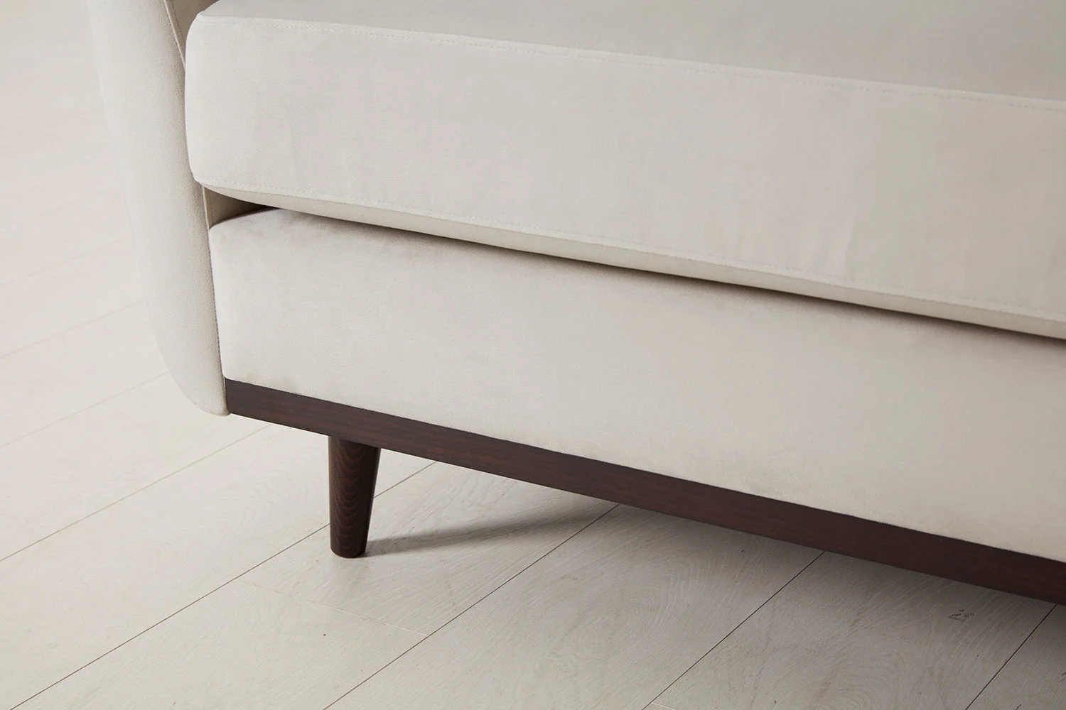Model 10 3-Seater Sofa with Ottoman, Bone - Image 9