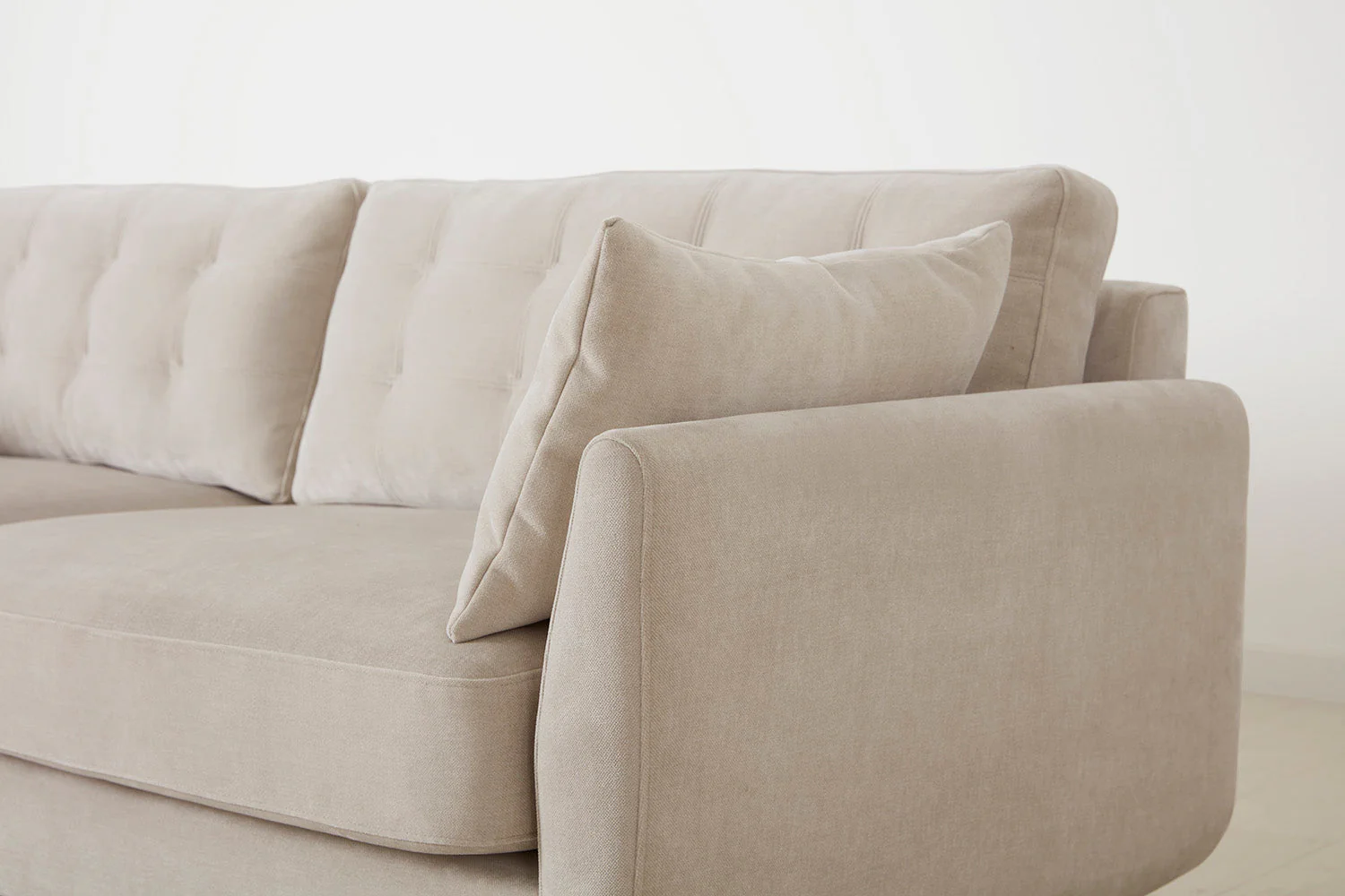 Model 10 3-Seater Sofa with Ottoman, Chalk - Image 5